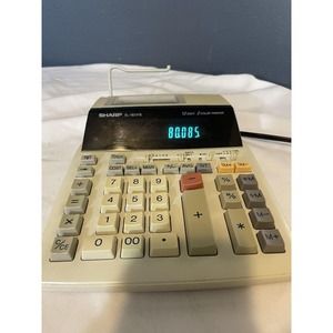 SHARP EL-1801PIII 12 DIGIT 2 COLOR PRINTING DESKTOP CALCULATOR